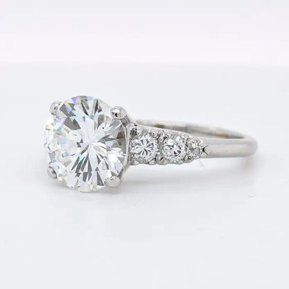 GIA Certified 2.72ct G VS2 Diamond Solitaire Engagement Ring