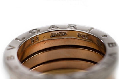 Bvlgari B Zero 18ct White, Yellow and Rose Gold Ring; Bulgari 18ct tri-colour gold ring, comes with original box. Made in Italy, Circa 1990s