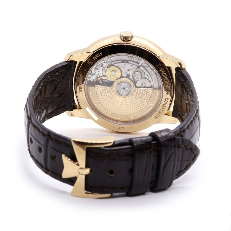 Vacheron Constantin Patrimony 18ct Rose Gold Automatic Watch with exhibition back