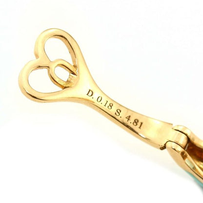 Italian Blue Enamel, Topaz and Diamond Earrings in 18ct Rose Gold by Casato Gioielli