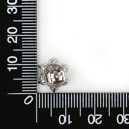 18ct White Gold and Diamond Cluster Stud Earrings