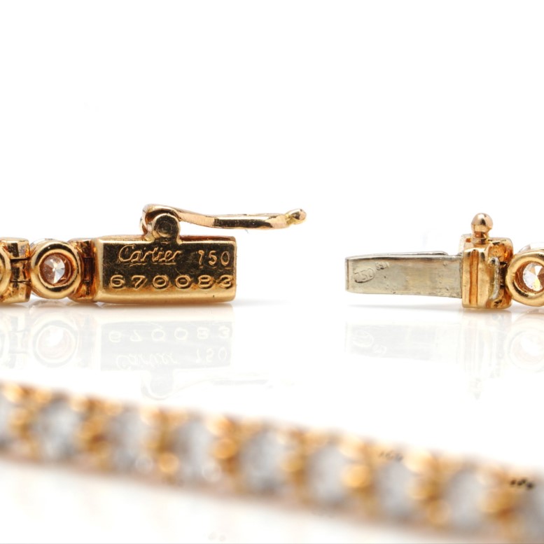 Cartier Diamond Line Bracelet in 18ct Yellow Gold, 4.60 carats