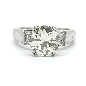 2.61ct Diamond Solitaire Engagement Ring in Platinum