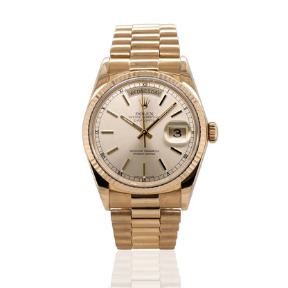 Vintage Rolex Day Date 18ct Yellow Gold Automatic Watch, Circa 1985