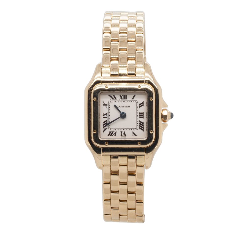 Vintage Cartier Panthere 18ct Gold Small Model Quartz Bracelet Watch