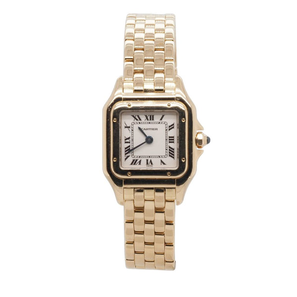 Vintage Cartier Panthere 18ct Gold Small Model Quartz Bracelet Watch