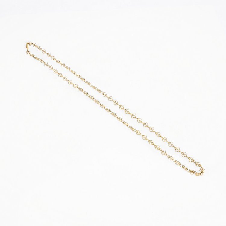 Vintage 18ct Yellow Gold Long Chain Necklace