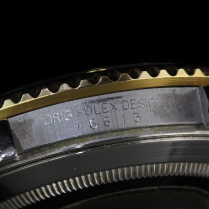 Rolex Submariner Date 16613 Steel and Gold Automatic Watch, 1990s