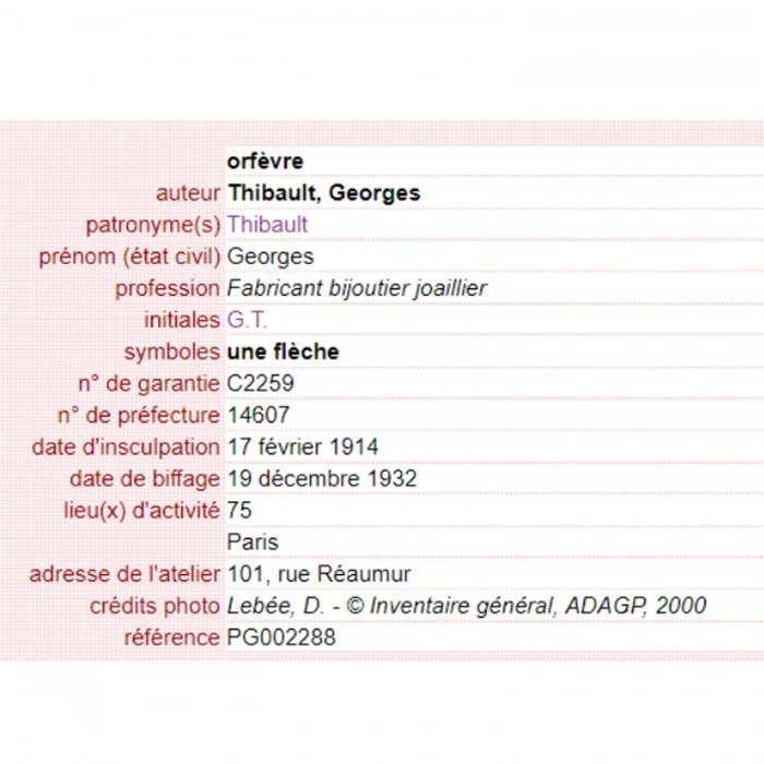 Georges Thibault Art Deco Black Onyx Diamond and Rock Crystal Cufflinks Dress Set, Made in France Circa 1925