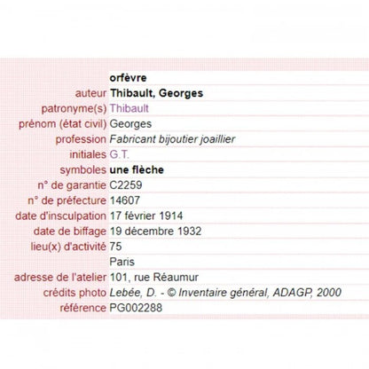 Georges Thibault Art Deco Black Onyx Diamond and Rock Crystal Cufflinks Dress Set, Made in France Circa 1925