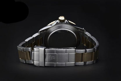 Rolex 16803 Submariner in Gold and Steel with Tropical Serti Dial