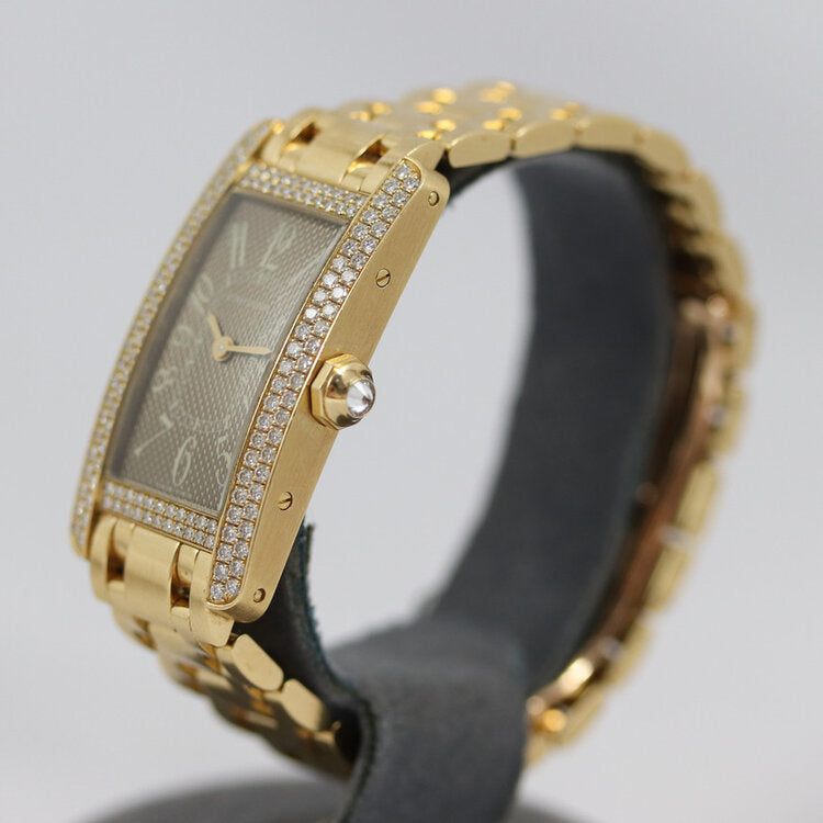 Cartier Tank Americaine 18ct Yellow Gold with Diamond Bezel