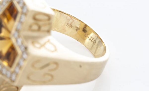 Stephen Webster Sex Drugs Rock and Roll Citrine and Diamond Ring