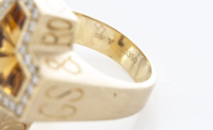 Stephen Webster Sex Drugs Rock and Roll Citrine and Diamond Ring