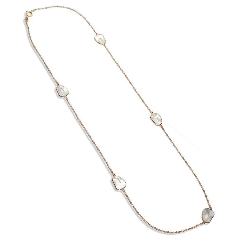 Mattioli 18ct Rose Gold and Mother Of Pearl Puzzle Chanel Necklace