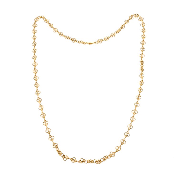Vintage 18ct Yellow Gold Long Chain Necklace