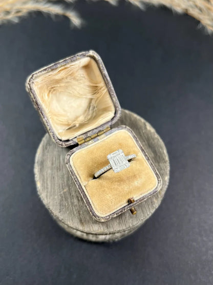 New Diamond Engagement Ring In 9 Carat White Gold
