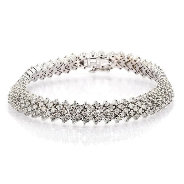5cts Diamond Chevron Link Bracelet
