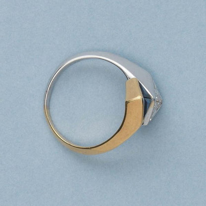 Illario Diamond and Sapphire Toi et Moi Ring