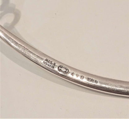 Georg Jensen Torun Smokey Quartz Torque Necklace. Numbered 410 (311B)