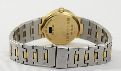 Bvlgari Ladies 18ct Yellow Gold and Steel 23mm Quartz Watch, on a steel and gold bracelet strap with fold over clasp