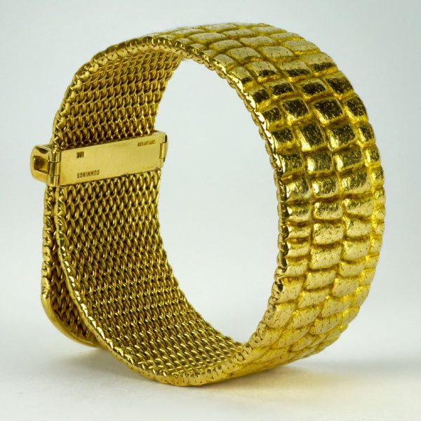 Angela Cummings for Tiffany and Co 18ct Yellow Gold Crocodile Buckle Bracelet