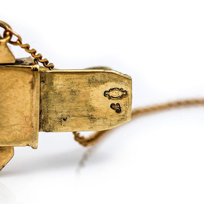 Vintage French Retro Gold Flat Link Tank Bracelet