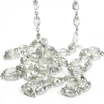 Briolette Diamond Long Necklace, 36.83 carats, 18ct White Gold