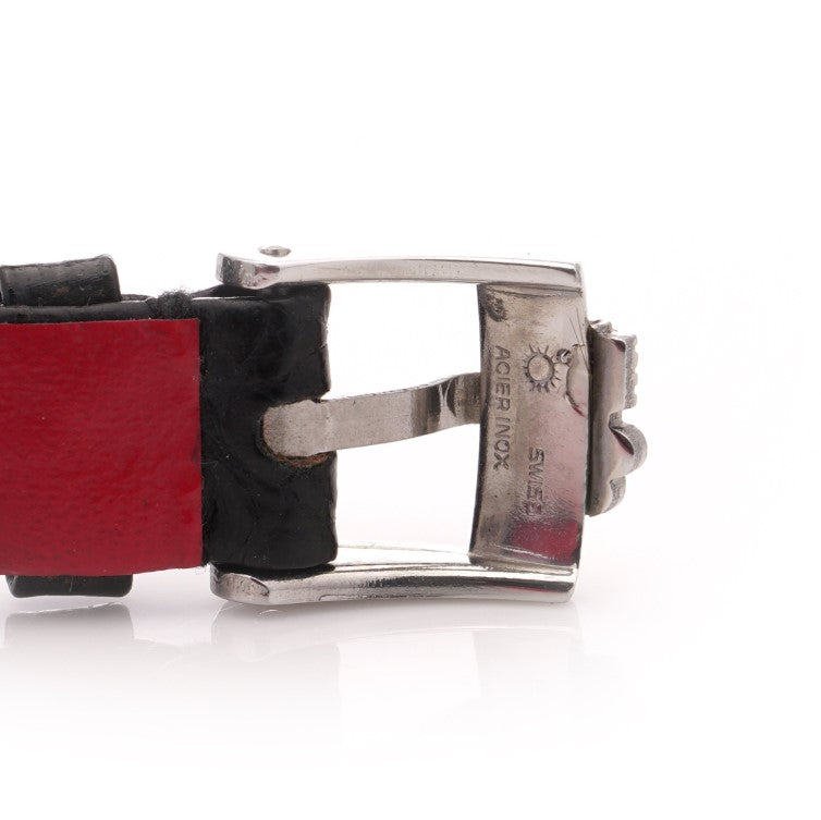 Vintage Corum 18ct White Gold Watch with Diamond Bezel, 1.52 carat total