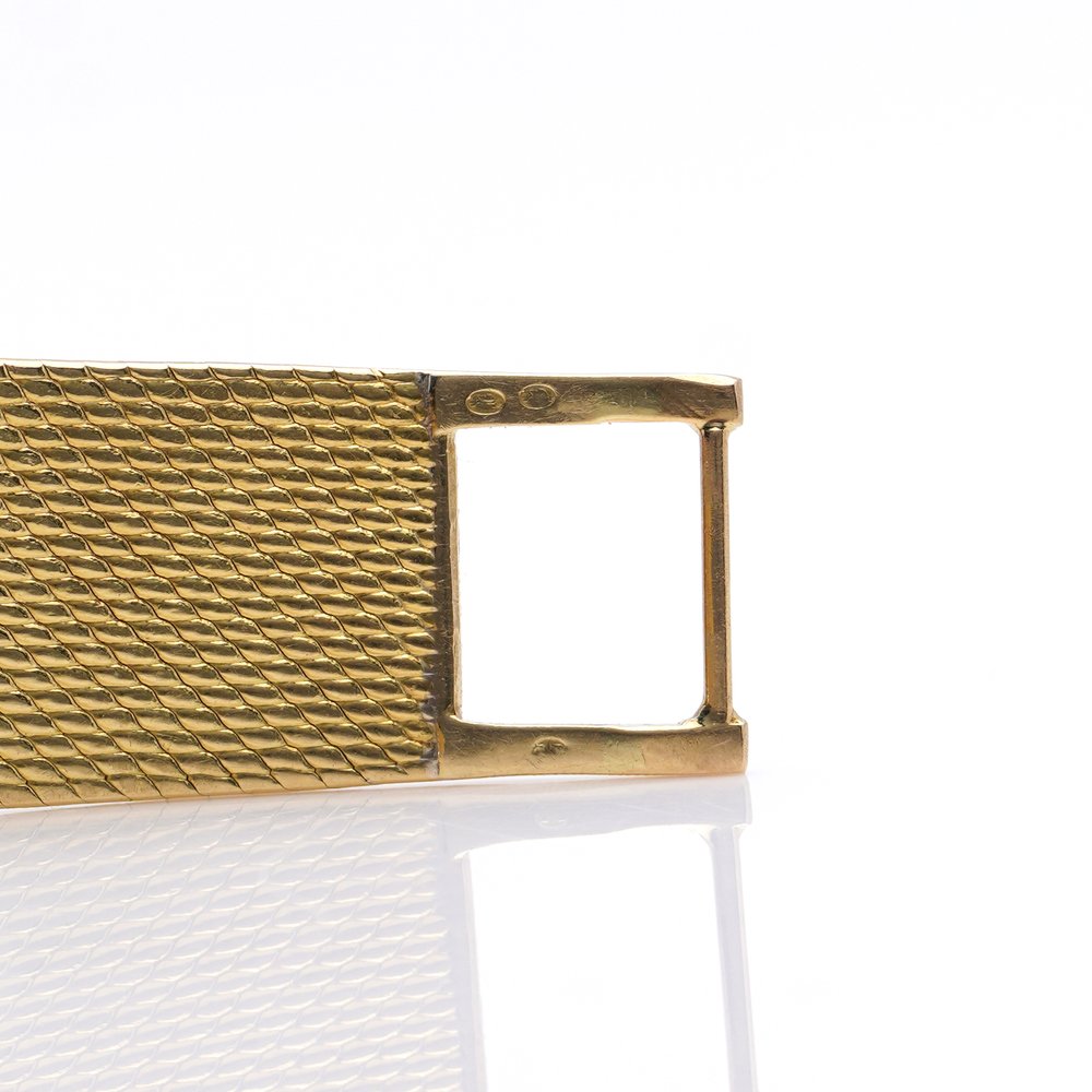 Vintage Ladies 18ct Yellow Gold Piaget Watch with Lapis Lazuli Emerald Diamond