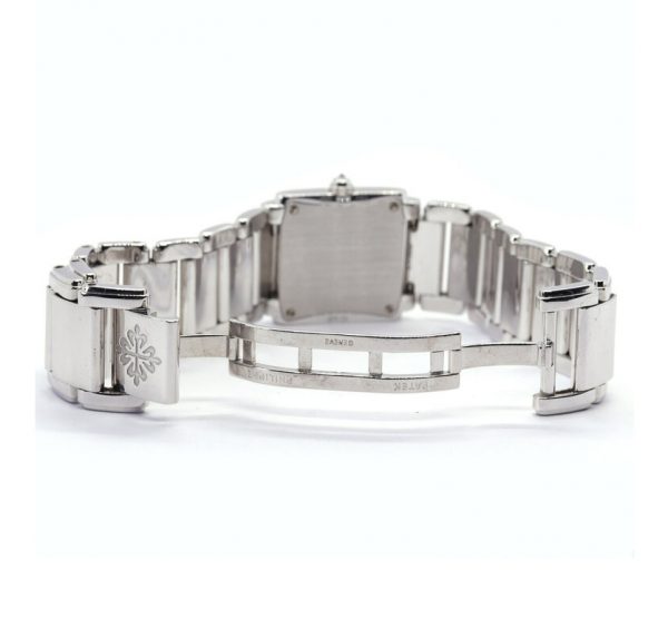 Patek Philippe Twenty-4 18ct White Gold and Diamond 4908 Quartz Watch with box and papers