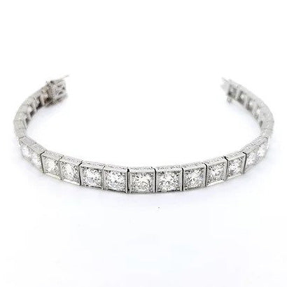 Vintage 12ct Diamond Line Bracelet