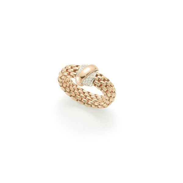 FOPE Flex It Vendome Yellow Gold Diamond Ring AN540