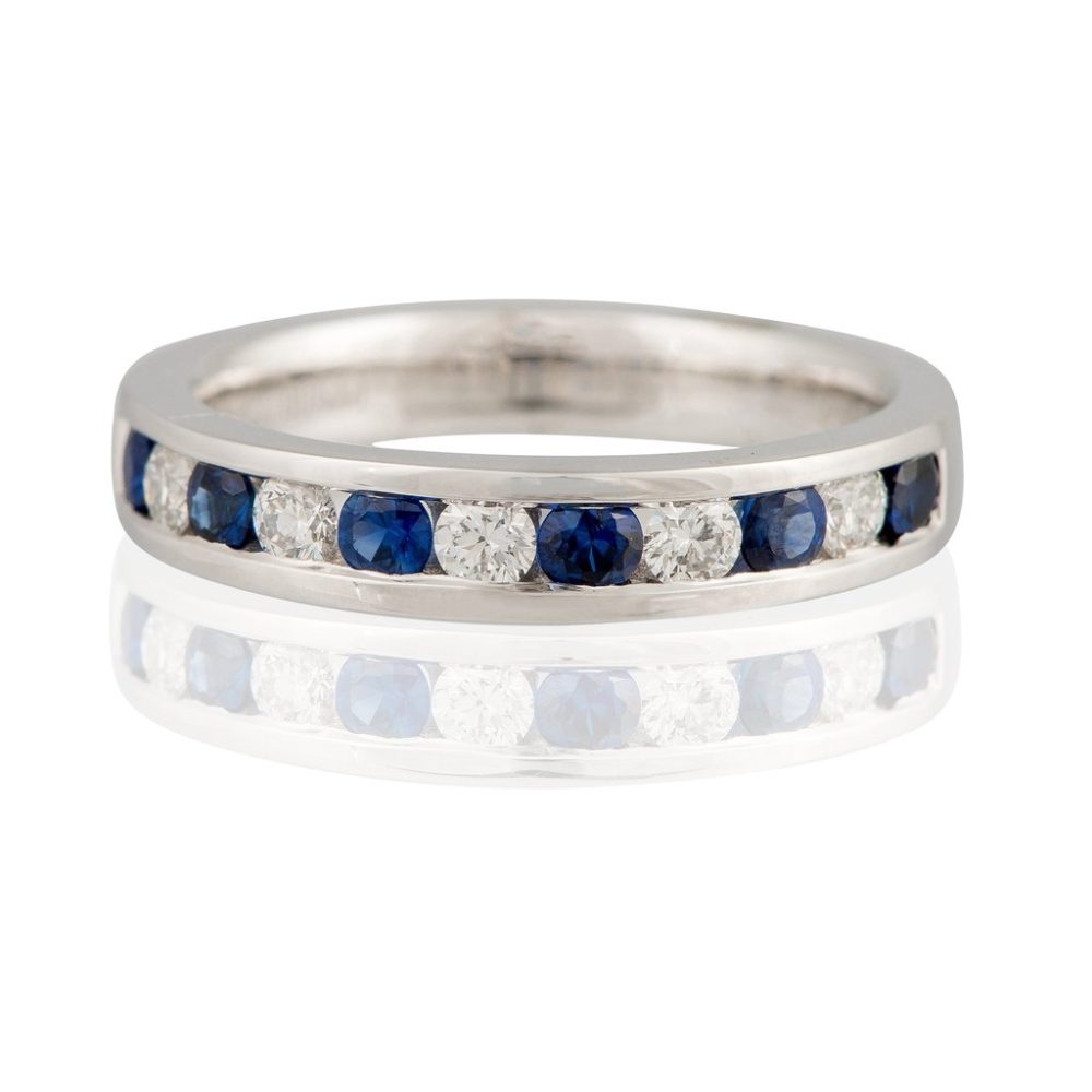 Sapphire and Diamond Eternity Ring