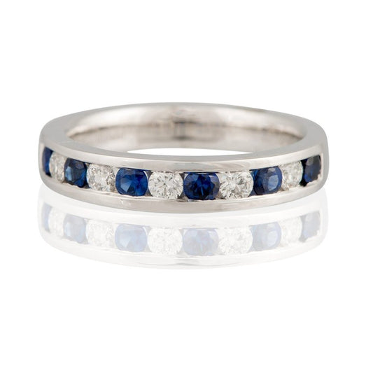 Sapphire and Diamond Eternity Ring