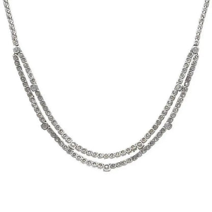 Vintage 13ct Diamond Tennis Necklace, Circa 1970s