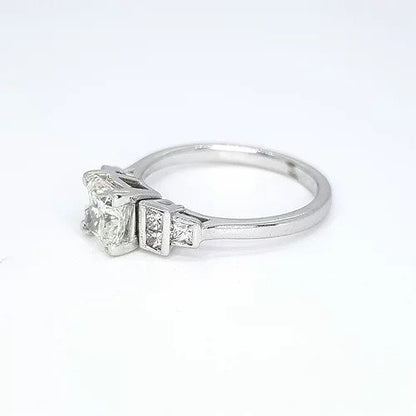 Princess Cut Diamond Engagement Ring in 18ct White Gold, 1.00 carat