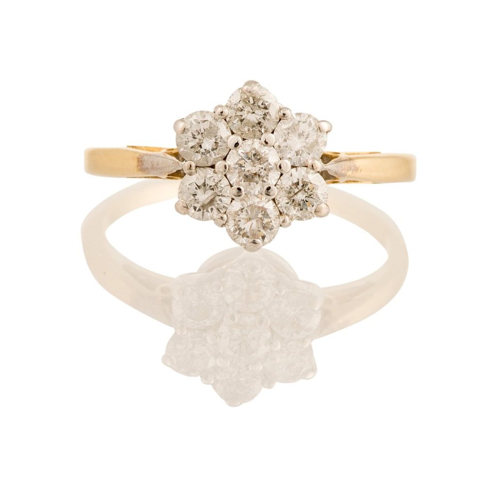 Antique Diamond Cluster Ring
