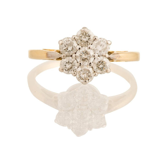 Antique Diamond Cluster Ring