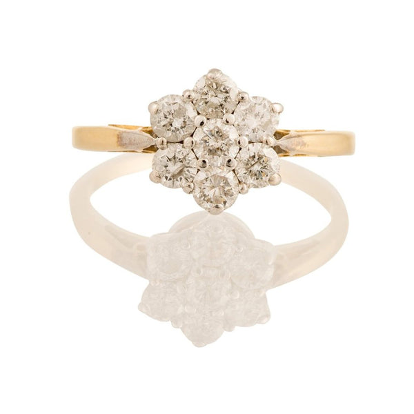 Antique Diamond Cluster Ring