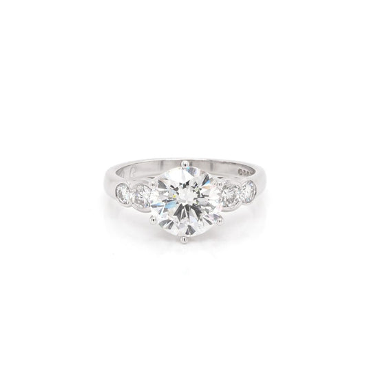2.21 Carat Diamond Five-Stone Ring In Platinum