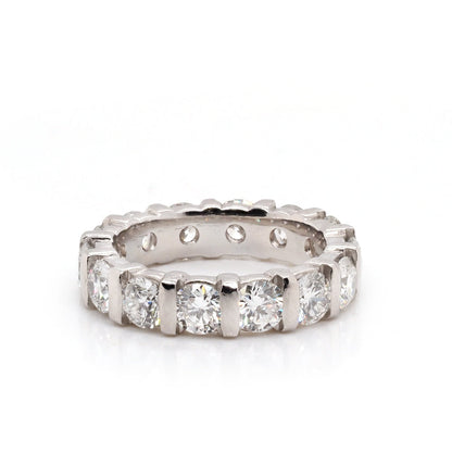 Diamond Full Eternity Ring In Platinum