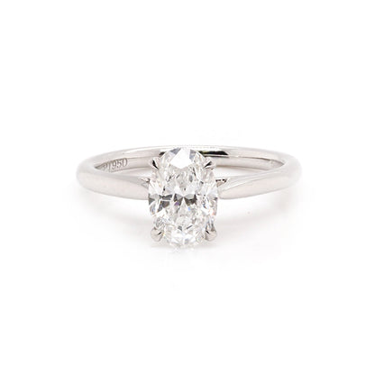 Platinum 1.51 Carat Diamond Solitaire Ring