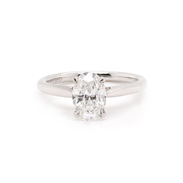 Platinum 1.51 Carat Diamond Solitaire Ring