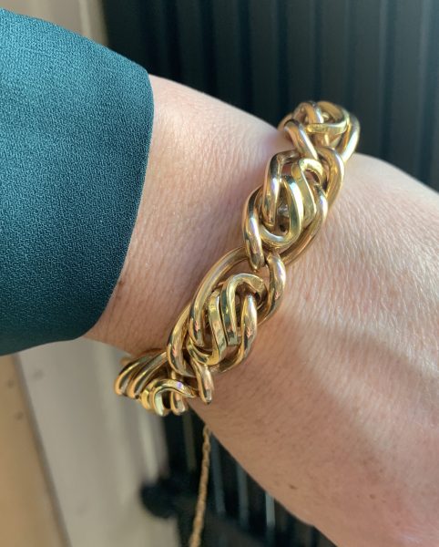 Vintage 18ct Gold Link Bracelet, Circa 1960