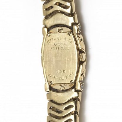 Tiffany and Co Vannerie Diamond and 18ct Yellow Gold Ladies Wristwatch