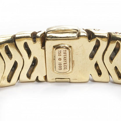 Tiffany and Co Vannerie Diamond and 18ct Yellow Gold Ladies Wristwatch