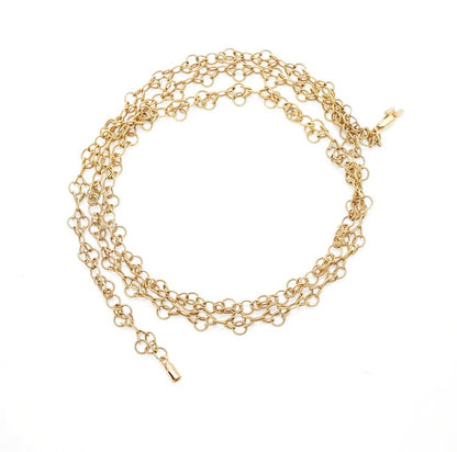 Vintage 18ct Yellow Gold Long Chain Necklace