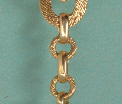 Vintage Georges Lenfant Lapis Lazuli, Zoisite and 18ct Gold Long Chain