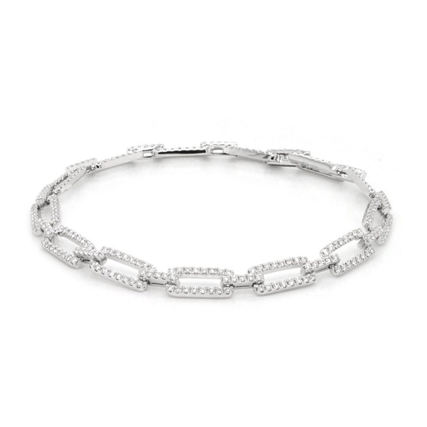 White Gold bracelet with diamonds.
